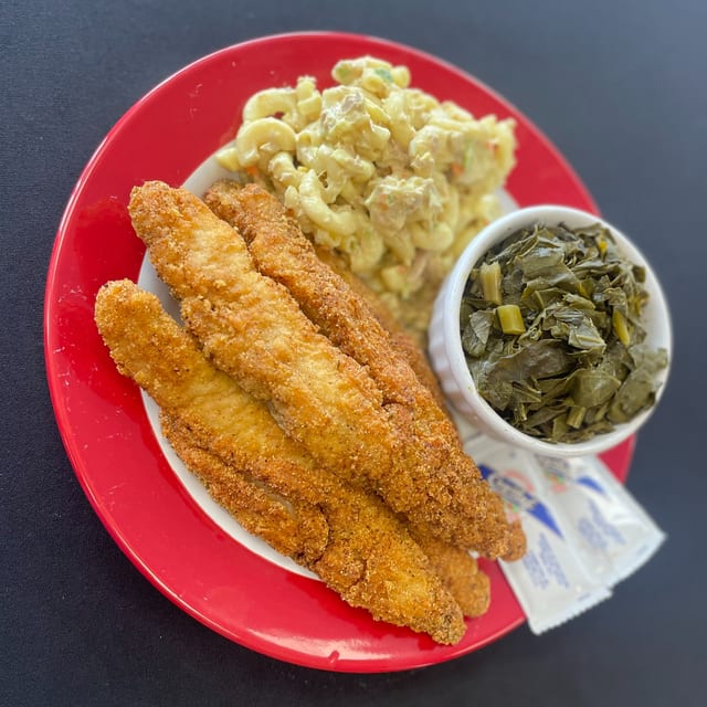 Fried Whiting Fish (12 Oz) Platter.