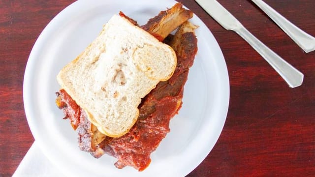 Rib Sandwich.